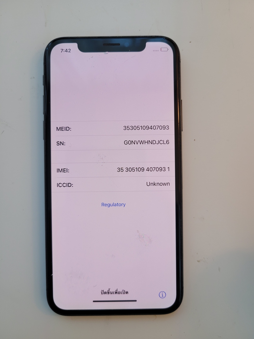 Apple iPhone X 256 Gb Used Black **AJ**